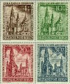 Berlin ber 106#109  1953 Kaiser Wilhelm- Gedächtniskirche  Postfris