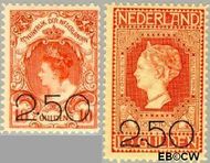 Nederland NL 104#105  1920 Opruimingsuitgifte  cent  Ongebruikt