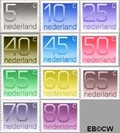 Nederland NL 1108a#1118a 1976 Cijfer type 'Crouwel' Postfris
