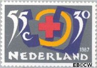 Nederland NL 1381  1987 Rode Kruis- Activiteiten 55+30 cent  Postfris