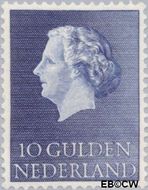 Nederland NL 640  1957 Koningin Juliana- Type 'En Profile' 1000 cent  Gestempeld