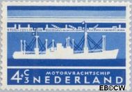 Nederland NL 688  1957 Schepen 4+3 cent  Gestempeld