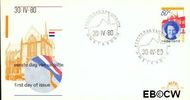 Nederland NL E183 1980 Koningin Beatrix- Inhuldiging FDC zonder adres