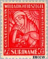 Suriname SU 140  1928 Van Heemstra stichting 7½+2½ cent  Gestempeld