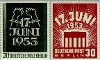 Berlin ber 110#111  1953 17 juni 1953  Postfris