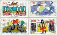 Berlin ber 838#841  1989 Circus  Postfris