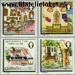 Gibraltar gib 418#421  1981 Franciscaner klooster  Postfris