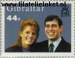 Gibraltar gib 512#  1986 Prins Andrew en Sarah- Huwelijk  Postfris