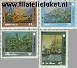 Gibraltar gib 624#627  1991 Schilderijen  Postfris