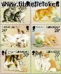 Gibraltar gib 787#792  1997 Katten  Postfris
