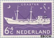 Nederland NL 689  1957 Schepen 6+4 cent  Gestempeld