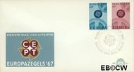 Nederland NL E84 1967 C.E.P.T.- Radarwerk FDC zonder adres