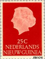 Nieuw-Guinea NG 30  1954 Type 'En Profile' 25 cent  Gestempeld