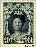 Suriname SU 121  1927 Gewijzigd jubileum-type 20 cent  Gestempeld