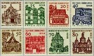 Berlin ber 242#249  1964 Duitse bouwwerken- kleinformaat  Postfris