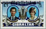 Gibraltar gib 422#  1981 Prins Charles en Diana- Huwelijk  Postfris