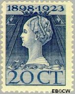 Nederland NL 125  1923 Koningin Wilhelmina- Regeringsjubileum 20 cent  Ongebruikt