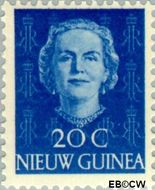 Nieuw-Guinea NG 11  1950 Type 'En Face' 20 cent  Gestempeld