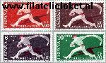 SPA 1183#1186 Postfris 1960 Postzegeltentoonstelling Barcelona