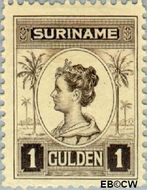 Suriname SU 101  1913 Palmtype 100 cent  Gestempeld