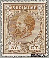 Suriname SU 11  1888 Eerste emissie 30 cent  Gestempeld