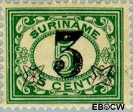 Suriname SU 111  1925 Hulpuitgifte 3 op 5 cent  Gestempeld