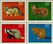 Berlin ber 316#319  1968 Wilde dieren  Postfris