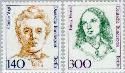 Berlin ber 848#849  1989 Bekende vrouwen  Postfris