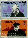 Gibraltar gib 319#320  1974 Churchill, Sir Winston  Postfris