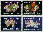 Gibraltar gib 679#682  1993 Kerstmis  Postfris