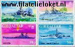 Gibraltar gib 797#800  1997 Oorlogsschepen W.O. II  Postfris