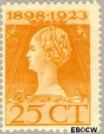 Nederland NL 126  1923 Koningin Wilhelmina- Regeringsjubileum 25 cent  Ongebruikt