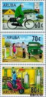 Aruba AR 190#192  1997 Postdienst  cent  Gestempeld