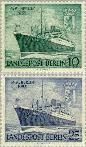 Berlin ber 126#127  1955 Motorschip Berlin  Postfris