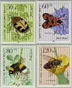 Berlin ber 712#715  1984 Insecten  Postfris