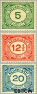 Nederland NL 107#109  1921 Cijfer type 'Vürtheim'  cent  Ongebruikt