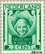 Nederland NL 141  1924 Kinderkopje tussen engelen 2+2 cent  Ongebruikt