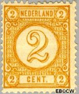 Nederland NL 32  1876 Drukwerkzegels- cijfer 2 cent  Gestempeld
