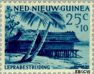 Nieuw-Guinea NG 43  1957 Leprabestrijding 25+10 cent  Gestempeld