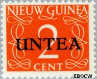 West-Nieuw-Guinea NG WNG2  1962 UNTEA opdruk 2 cent  Gestempeld