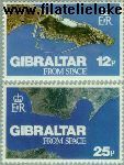 Gibraltar gib 371#372  1978 Gibraltar uit de ruimte  Postfris