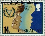 Gibraltar gib 429#  1981 Int. Jaar van de Gehandicapten  Postfris