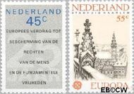 Nederland NL 1157#1158 1978 C.E.P.T. en Rechten van de Mens Postfris