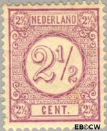 Nederland NL 33  1876 Drukwerkzegels- cijfer 2½ cent  Gestempeld