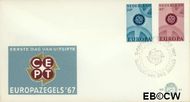Nederland NL E84a 1967 C.E.P.T.- Radarwerk FDC zonder adres