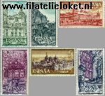 SPA 1277#1282 Postfris 1961 Kloosters en abdijen