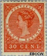 Suriname SU 54  1904 Medaillon 30 cent  Gestempeld
