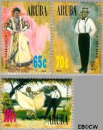 Aruba AR 175#177 1996 Klederdrachten Postfris