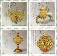 Berlin ber 818#821  1988 Goud- en zilversmeedkunst  Postfris