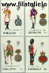 Gibraltar gib 302#305  1973 Militaire uniformen  Postfris